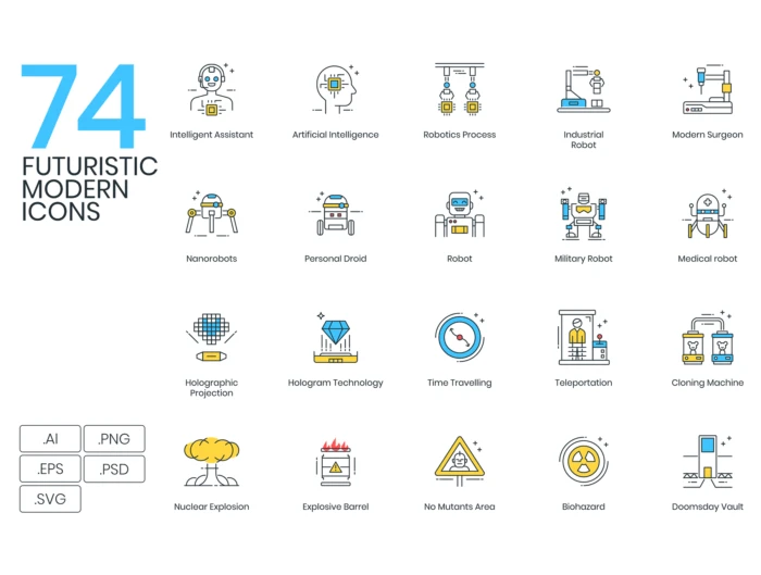74 Futuristic Icons
