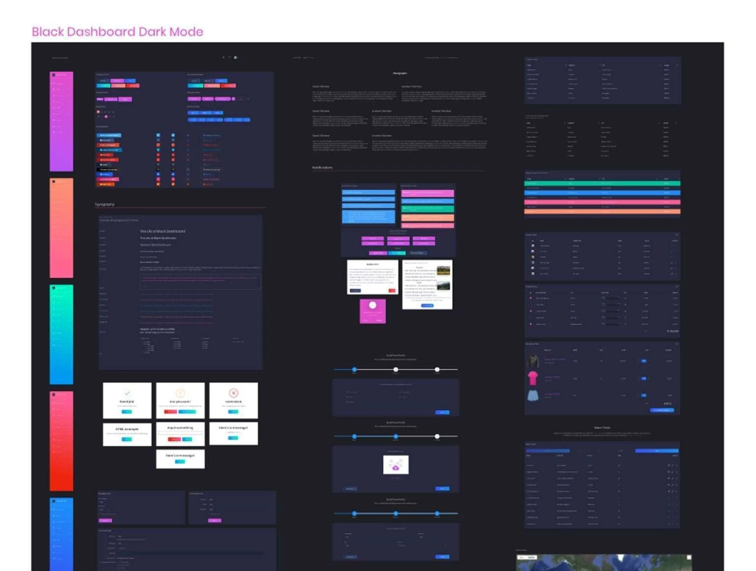 Black Dashboard Pro