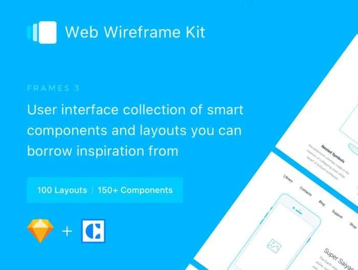 Frames 3 - Web Wireframe Kit