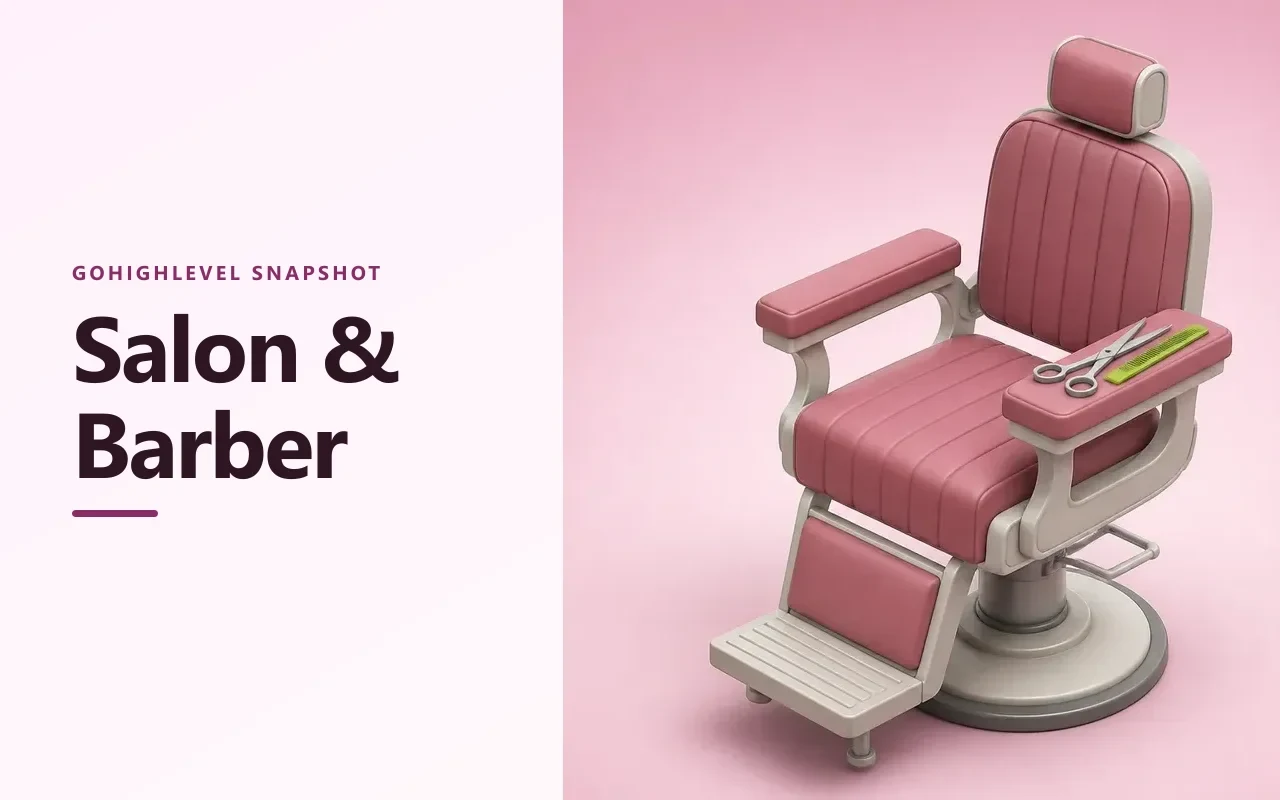 Salon and haircut Snapshot for GoHighLevel