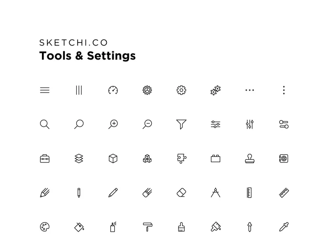 Tools & Settings Icons