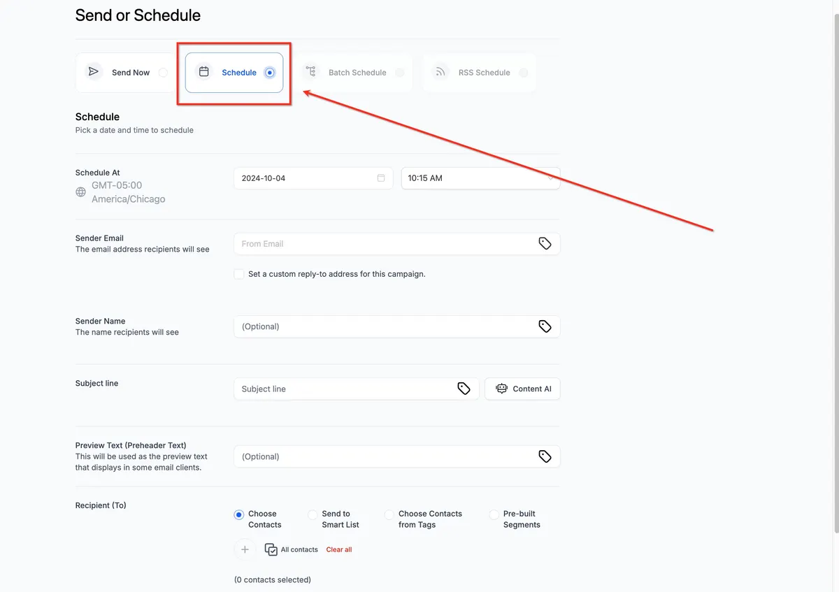 How to send a Regular Email Campaign (Send Now or Schedule)? : HighLevel Support Portal