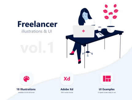Freelancer Illustration Pack Vol 01