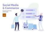 10 Social Media and Commerce Illustration