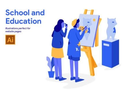 School and Education Illustration