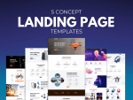 5 Concept Landing Page Template