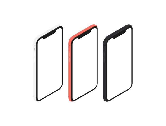 Flat Phone Mockup - Image 1