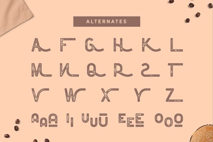 a49483771e04527e4e731ae1dbb8b845 Floresto Textured Typeface - Image 1