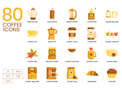 80 Coffee Icons