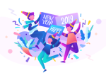 New Year 2019 Illustrations - Image 2