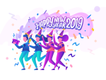 New Year 2019 Illustrations - Image 4