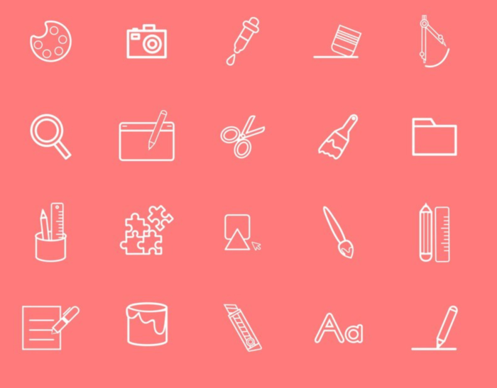 Dicut Outlined Icons - Image 1