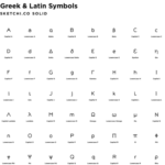 Greek & Latin Symbols Solid