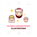 Islamic Landing Page Illustration