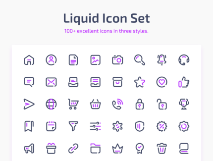 Liquid Icon Set