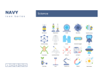 Science Icons - Navy Series - Image 4