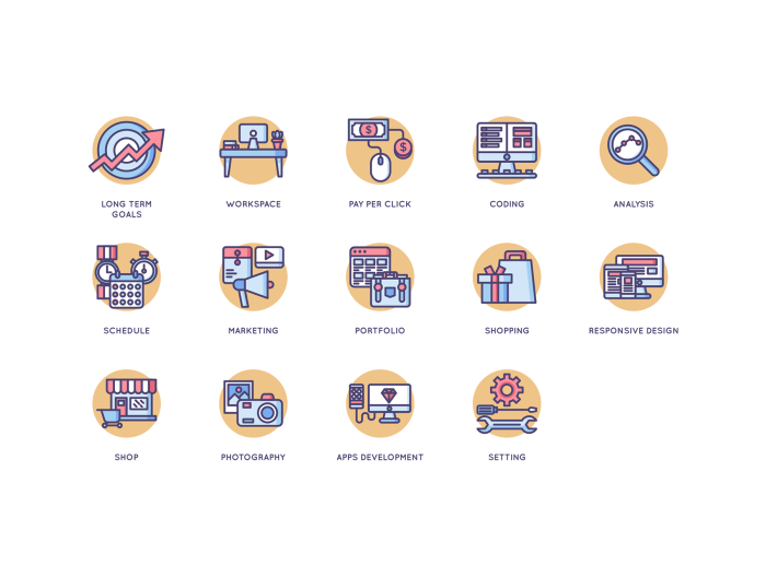 89 Startup Icons - Butterscotch Series - Image 3