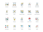 90 Startup Modern Icons - Image 2