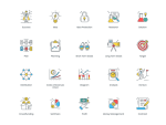 90 Startup Modern Icons - Image 3