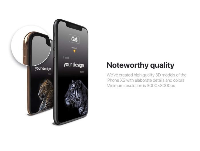 iPhone Xs Mockups - Cheetah - Image 4