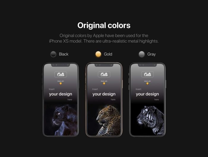 iPhone Xs Mockups - Cheetah - Image 3