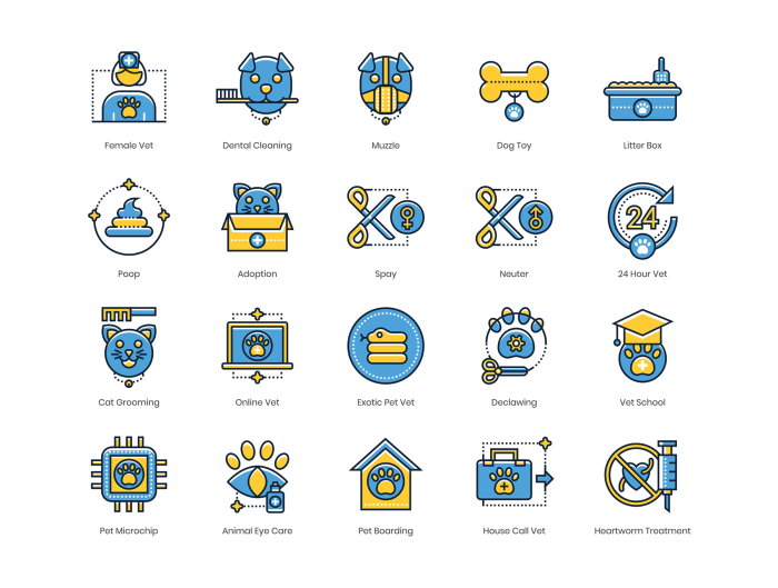 60 Veterinary Icons - Kinetic Series - Image 2