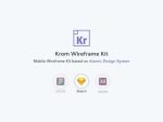 Krom Mobile Wireframe Kit