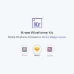 Krom Mobile Wireframe Kit