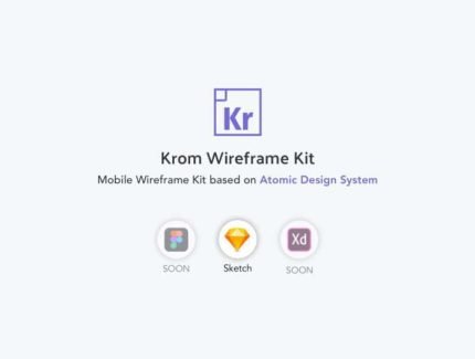 Krom Mobile Wireframe Kit