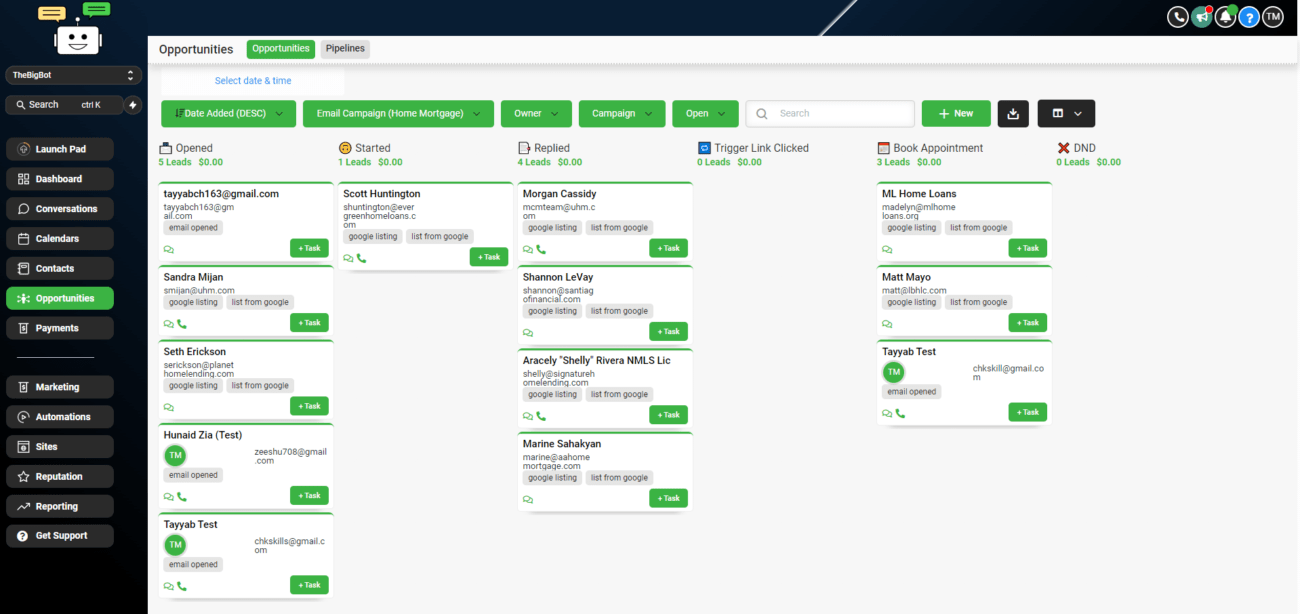 Gym and Fitness Snapshot 5 account leads