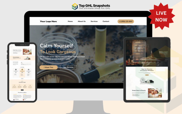 Spa & Beauty Saloon SPA Funnel - Image 1