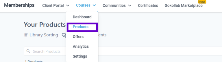 How to Set Up an LMS in GoHighLevel 2 Course product Gohighlevel 768x217 1