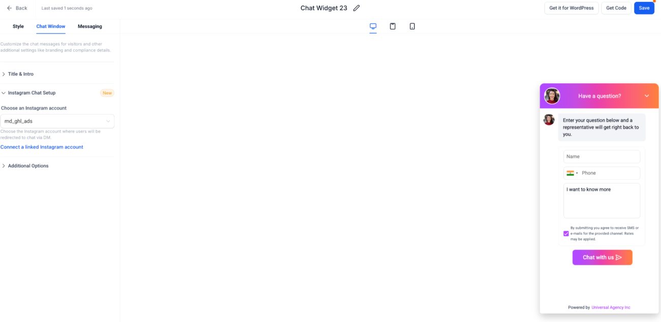Step-by-step tutorial on integrating Facebook and Instagram messaging widgets on GoHighLevel
