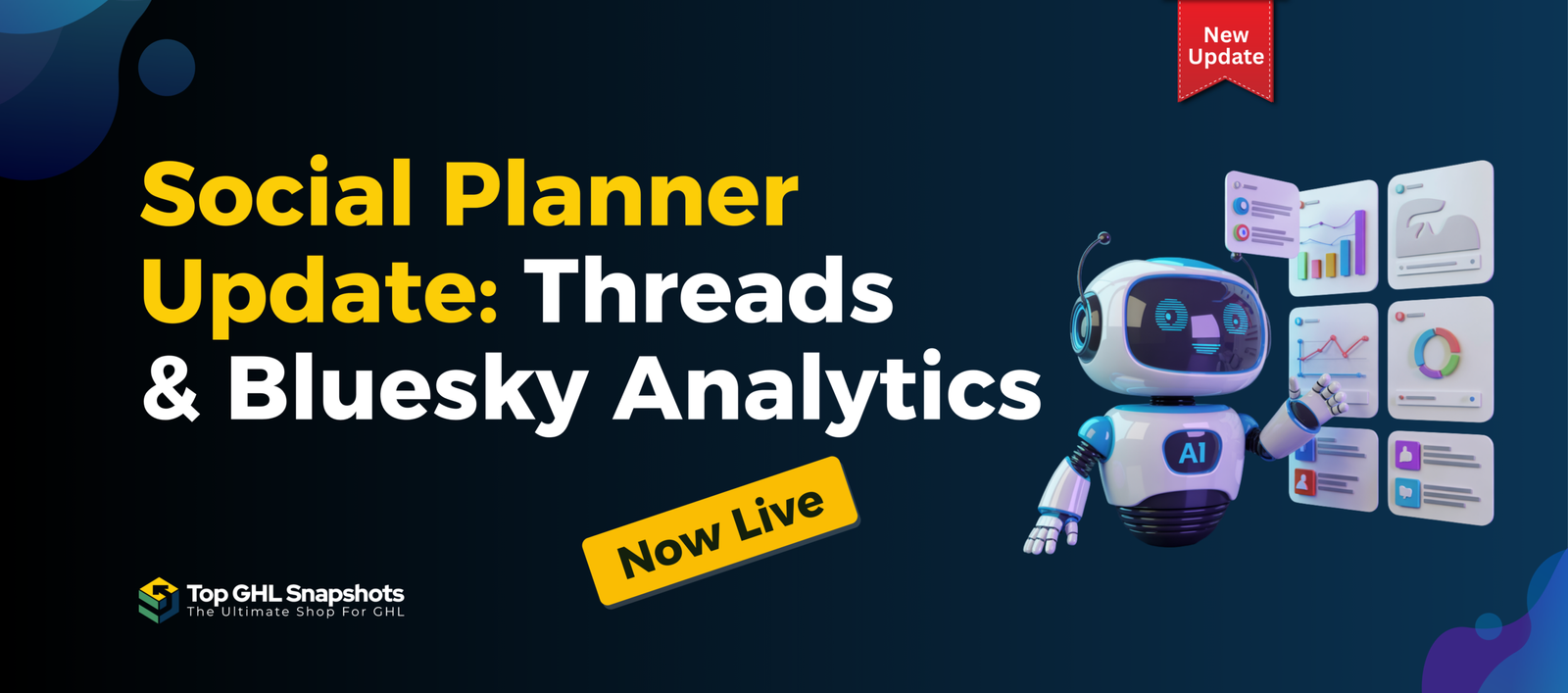 Social Planner now supports performance data for both Threads and Bluesky, bringing these platforms into the same analytics ecosystem as your other social accounts.