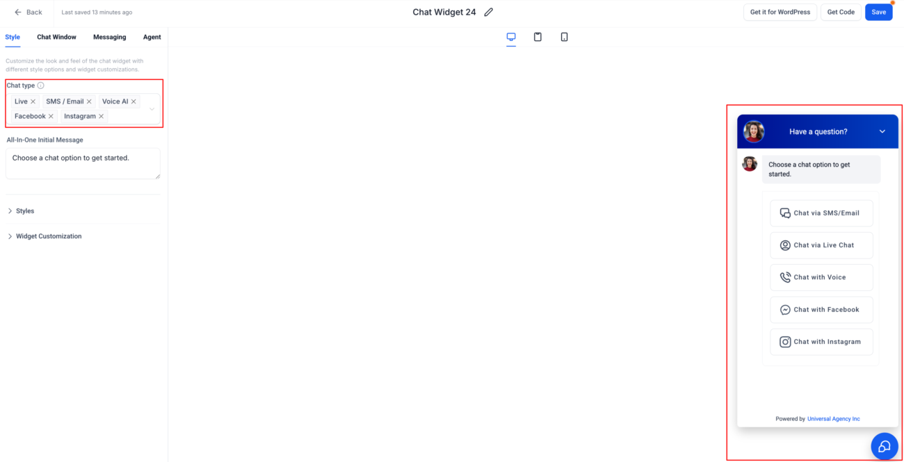 Discover the latest GoHighLevel chat widget update introducing FB, IG, WhatsApp, and Voice AI in a single unified chat interface.