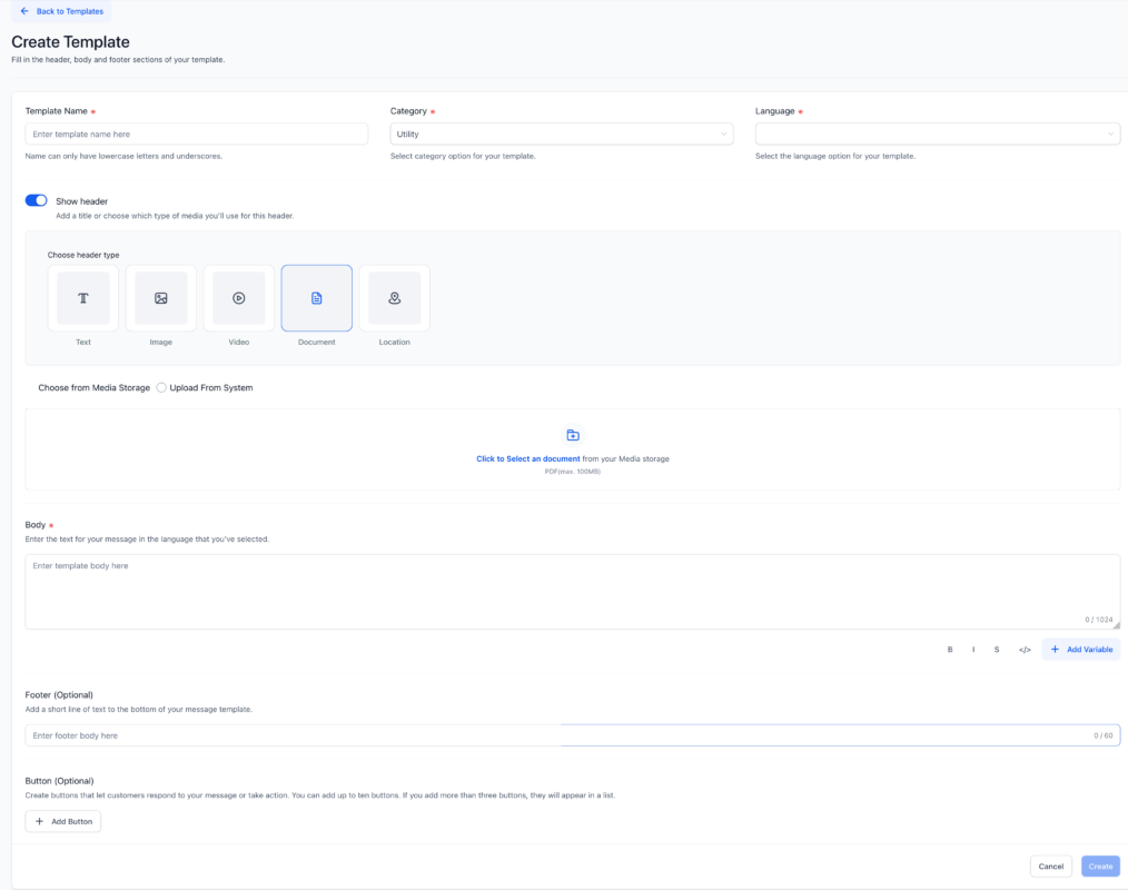 Discover how the new Media Library integration simplifies WhatsApp template creation with reusable images, videos, documents, and MP3 audio.