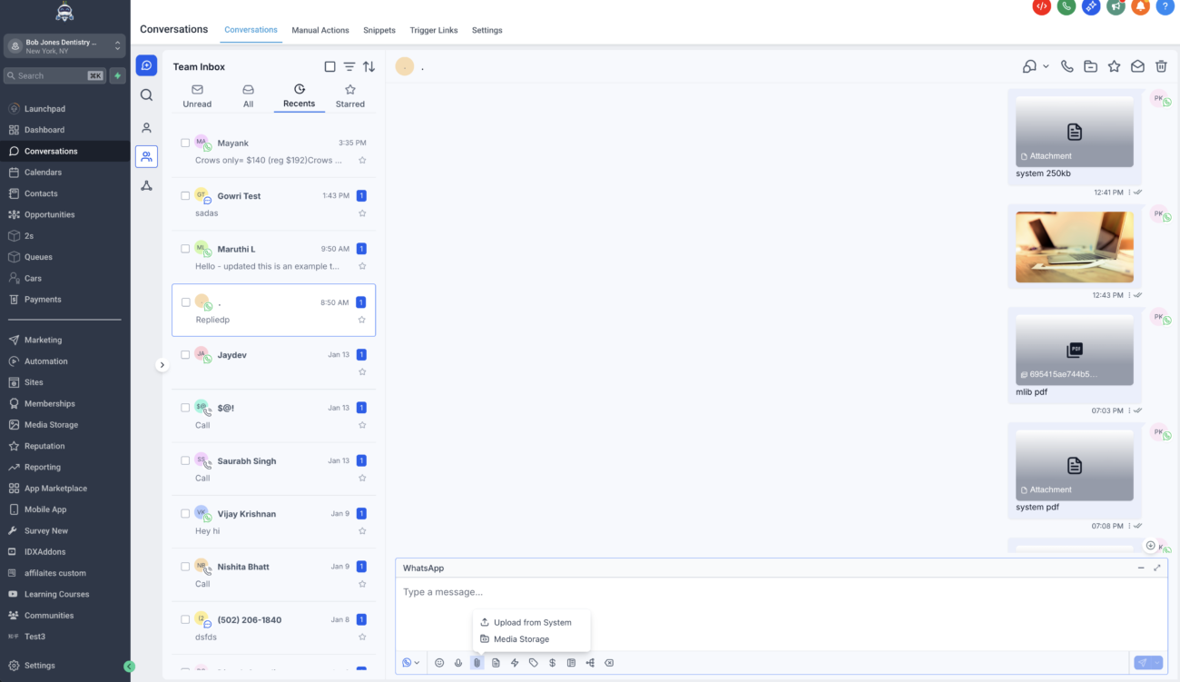 GoHighLevel Adds Rich WhatsApp Media Messaging to New Conversations UI 3 Learn how to send documents, videos, and images using the new WhatsApp Conversations UI in GoHighLevel.