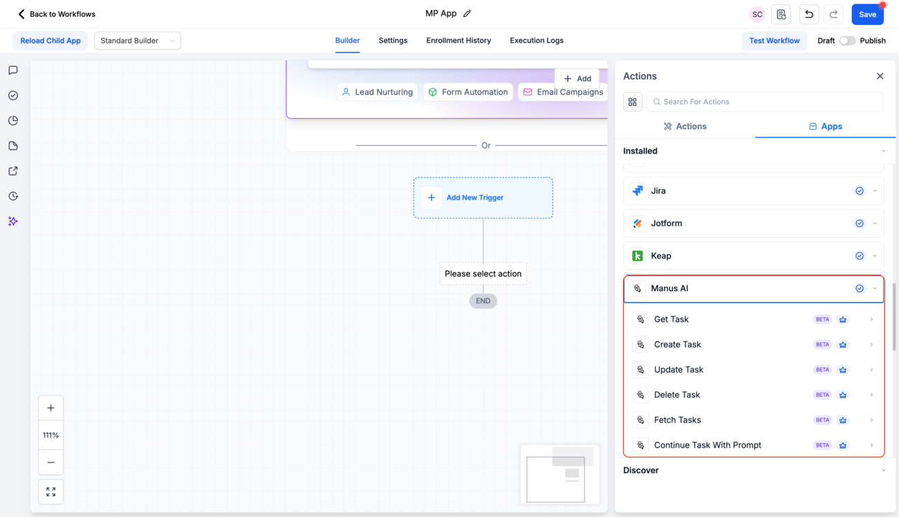Manus Triggers and Actions in Workflows 2 Discover how Manus triggers and actions transform HighLevel Workflows into powerful AI automation engines with structured multi-step task management.